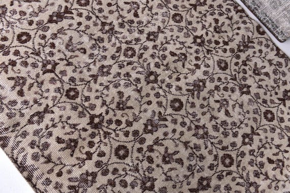 4x6 Vintage Accent Rug, Pastel Color, 4x6 Floral Style, Handmade Wool Rug, Oriental Rug, 4x6 Rugs, Handmade Wool Rugs, Floral Rug