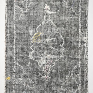 7x12 Area Rug, 7x12 TURKISH ORIENTAL VINTAGE Rug, 7x12 Vintage Rug, Wool Handmade Pompom Oushak, Rug 7x12, Madallion Style, Turkish Rug 7x12