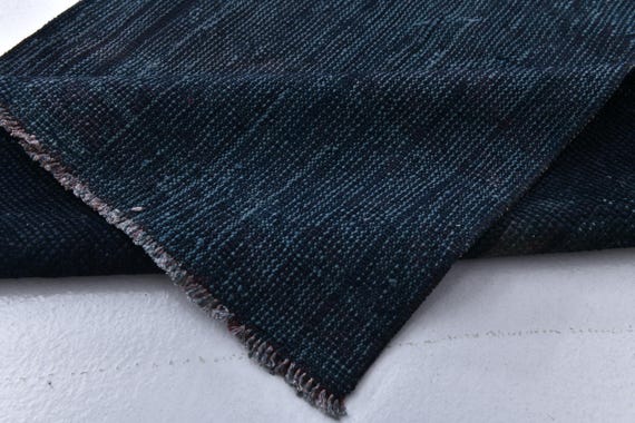 2x5 Vintage Navy Blue Runner Rug, 2x5 Vintage Runner, 2x5 Rug, Handwoven Wool Rug, 2x5 Runner Rug, 2x5 Turkish Runner, Navy Runner Rug