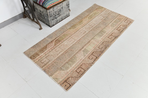 3x5 TURKİSH Vintage Oushak Rug 3x5 Area Rug 3x5 Rug Turkish Oushak Rug Persian Vintage Rug Bohemian Chic Rug Turkey Rug Vintage