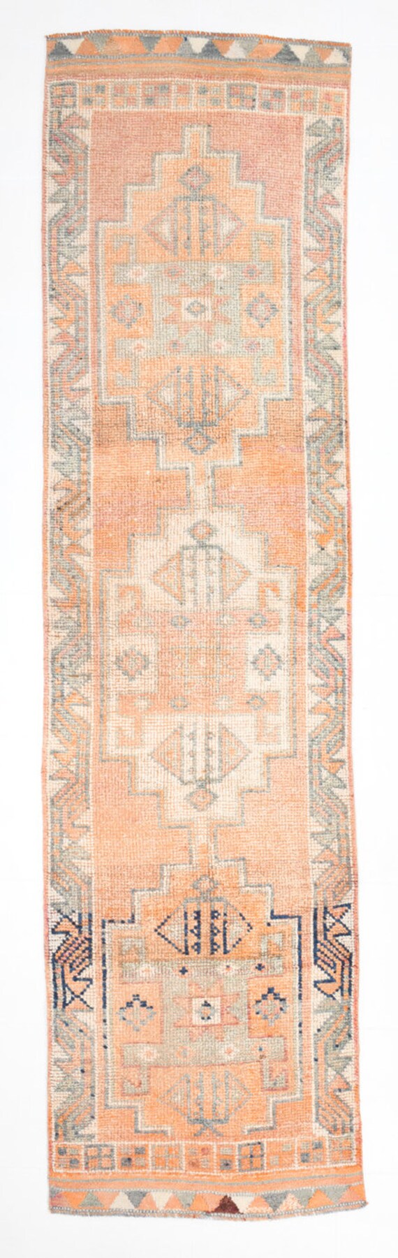 3x11 Orange Herki Rug,
