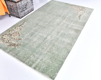 ヴィンテージラグ、トルコラグ、4x6 アクセントラグ、ウシャクラグ