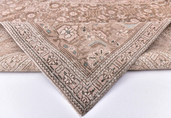 9x12 Brown and Beige Persian Rug, Oversized Persian Rug, Large Area Rug, 9x12 Rugs, Handmade Wool Rug, 9x12 Area Rug, 9x12 Persian Rug, 55s