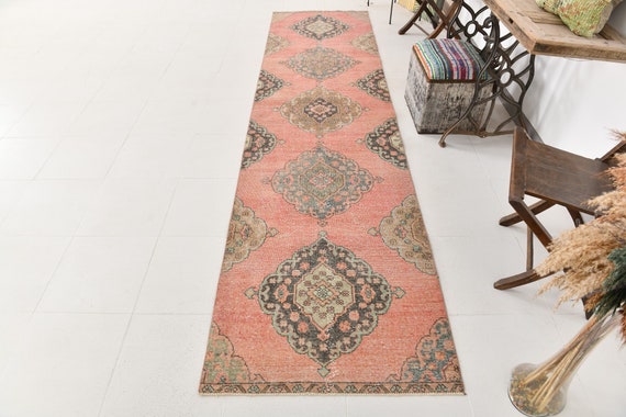 3x12 Rugs, 3x12 Persian Runner, 3x12 VINTAGE PERSIAN RUNNER Rug, 3x12, Persian Runner 3x12, Wool Handmade Oriental, Vintage Runner, Antique