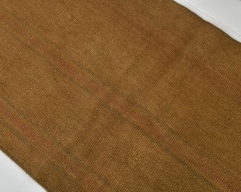 2x7 Turkish Hemp Runner Rug, Rustic Home Decor, 2x7 Vintage Hemp Runner Rug, Earth Tones Color Rug, 2x7 Runner Rug, Solid Stile Rug