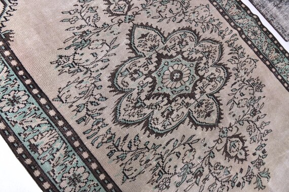 5x9 Vintage Oriental Area Rug, 5x9 Persian Style Distressed Rug, Bohemian Home Decor,  5x9 Traditional Design, Farmhouse Style Rug, 5x9 Rug