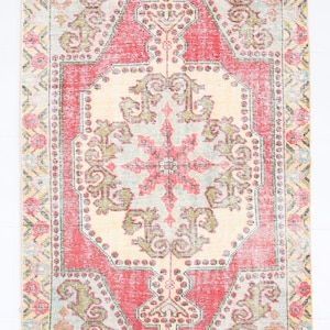 4x8 Rot-Burunt VINTAGE Teppich, 4x8 Türkischer Vintage Teppich,4x8 Teppich,Teppich,4x8,Teppich,Roter Teppich,Türkischer Teppich,Boho Teppich,Teppich