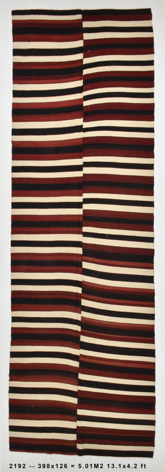 4x13 Runner Rug, 4x13 Turkish Runner, 4x13 TURKISH VINTAGE KILIM Rug, 4x13 Runner Rugs, Red Beige Kilim, Handmade Oushak, Kilim Runner 4x13