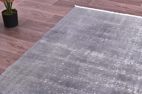 3x9 Vintage Ash Gray Runner, 3x9 Turkish Hallway Rug, Handmade Peace, Vintage Home Decor, Farmhouse Decor, 3x9 Hallway Runner