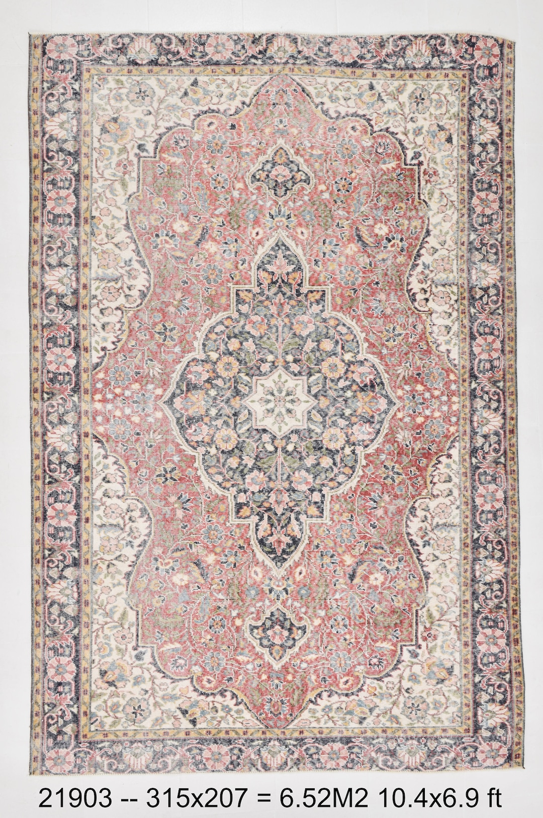 7x10 7x10 VINTAGE PERSIAN RUG 7x10 Handmade Persian Rug Etsy