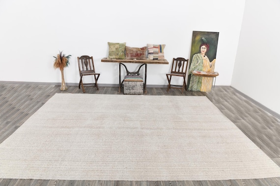 9x12 Area Rug, 9x12 Jute Kilim Rug, Oversize Kilim Rug, Large Area Rug, 9x12, Handmade Wool Jute Kilim Rug, 9x12 Rugs, Flatweave Style, Gift