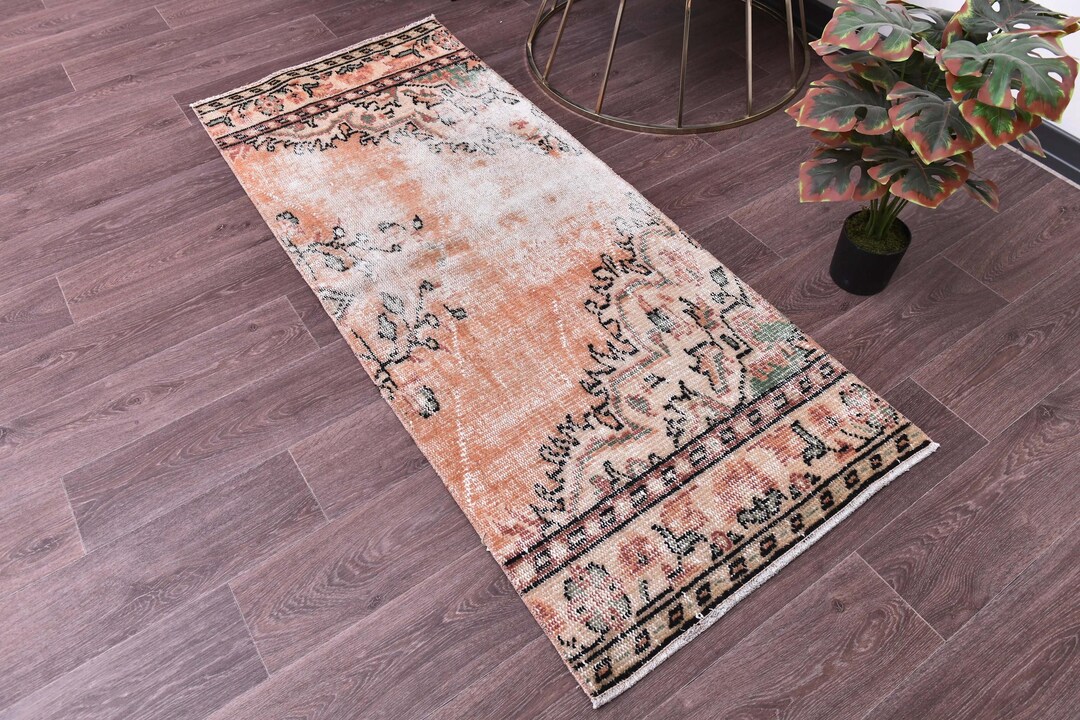 2x5 Vintage Runner Rug, 2x5 Vintage Runner, 2x5 Rug, Handwoven Wool Rug ...
