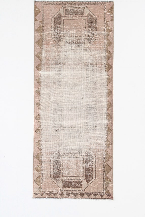 3x8 Turkish Vintage Wool Rug,3x8rug,3x8,Oushak Handmade Rug,3x8 Area Rug,Turkish Vintage Rug,Bohemian Rug,Farmhouse Decor,Vintage Rug,