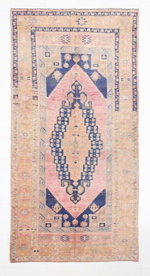 5x10 Area Rug 5x10 Vintage Rug 5x10 OUSHAK VINTAGE AREA Rug 5x10 Vintage Area Rug Persian Handmade Rug 5x10 Rugs Navy Blue & Brown Antique