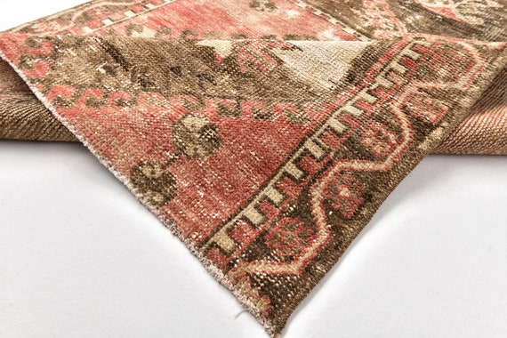 3x10 Rug, 3x10 Persian Runner, 3x10 VINTAGE PERSIAN RUNNER Rug, 3x10 Red Brown Persian Runner, Handmade Wool Rug, Hallway Bedroom Runner Rug