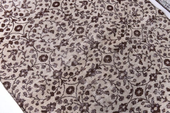 4x6 Vintage Accent Rug, Pastel Color, 4x6 Floral Style, Handmade Wool Rug, Oriental Rug, 4x6 Rugs, Handmade Wool Rugs, Floral Rug