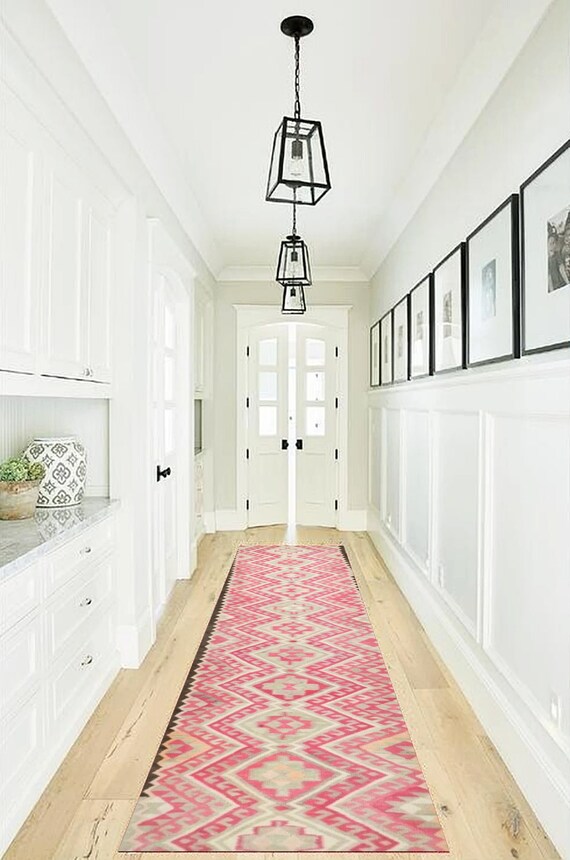 3x13 Long Vintage Kilim Runner Rug, 3x13 Kilim Runner, 3x13 Rug, Handmade Wool Rug, 3x13 Vintage Runner, Ethnic Hallway, Rug For Living Room