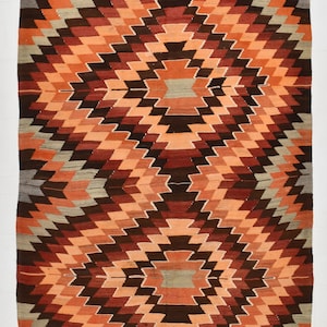 6x9 Rugs, 6x9 Kilim Rug, 6x9 Vintage Oushak Kilim Area Rug, 6x9, Turkish Kilim, Oushak Handmade Kilim, Rug For Bedroom, Brown & Red Tones