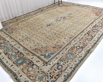 vintageトルコラグ ブラウン 44×126 vintageトルコラグ ブラウン 44×126