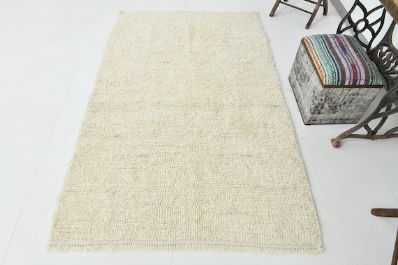 4x7 Minimalist Area Rug, 4x7 Kilim Rug, Wool Handmade Oushak Kilim,  4x7 Rugs, Shades Of Beige Kilim, Farmhouse, Antique