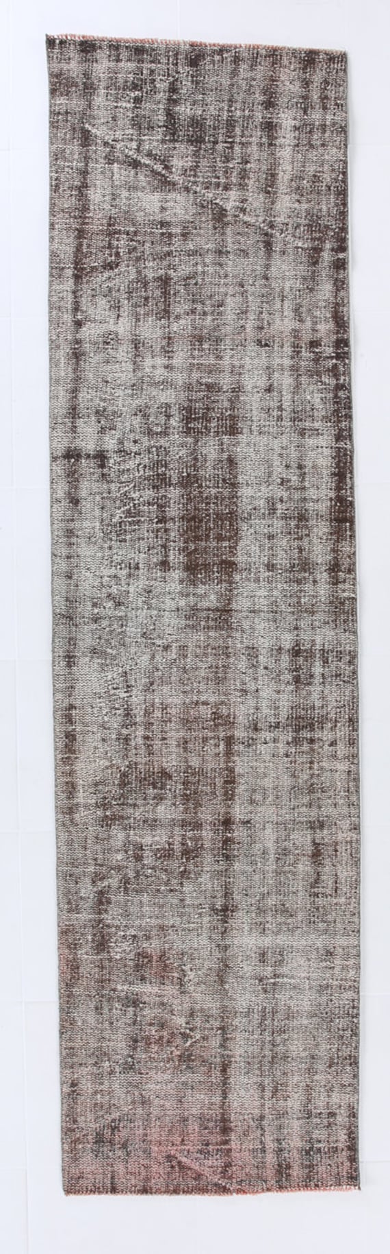 2x9 Runner Rug, 2x9 Vintage Runner, 2x9 TURKEY TURKISH RUNNER Rug, 2x9, Shades Of Brown Runners, Handmade Narrow Rugs, Shabby Chic Hall Rugs