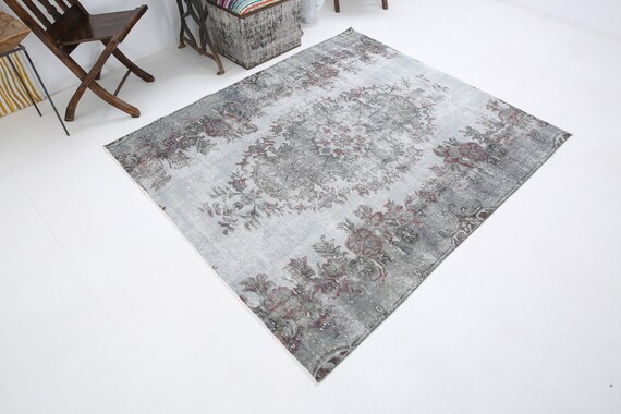 5x6 Muted Turkish Oushak Rug,5x6 Turkish Oushak Rug,5x6 Oushak Rug,5x6 Rug, Pastel Rug, Handmade Rug, Anatolian Rug, 5x6 Turkish Rug ,3274