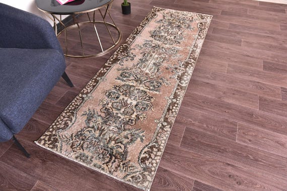 2x7 Vintage Turkish Runner Rug, 2x7 Runner Rug, Handmade Wool Rug, Tribal Rug, 2x7 Hallway Rug, Traditional Runner Rug, 2x7 Vintage Rug