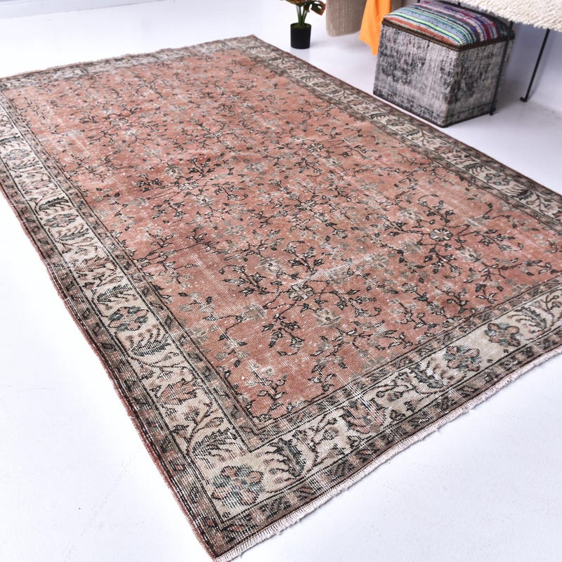 Pink Persian Rug - Etsy UK