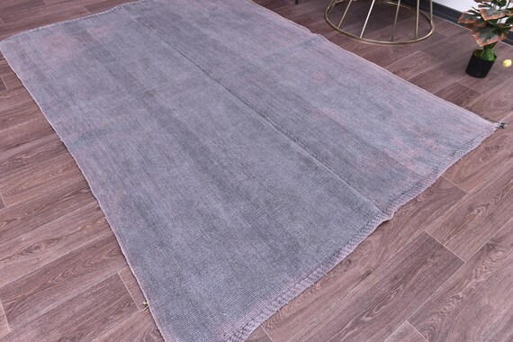 5x8 Vintage Distressed Rug, 5x8 Purple Gray Color Rug, 5x8 Handmade Wool Rug 5x8 Turkish Rug Living Room Bedroom Rug, 5x8 Rug, Farmhouse Rug