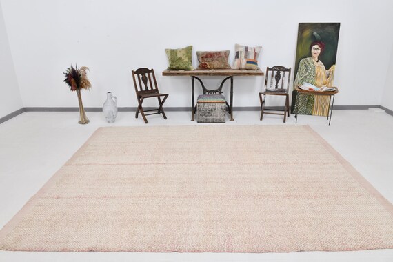 9x11 Rugs, 9x11 Turkey Kilim, 9x11 OVERSIZED VINTAGE KILIM Rug, 9x11, Oversized Kilim Rug, Large Area Rug, 9x11 Area Rug, Beige Cream Kilim