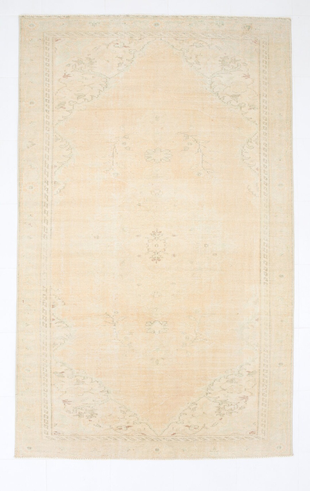 6x9 Area Rug, 6x9 Vintage Rug, 6x9 SOFT PASTEL VINTAGE Rug, 6x9, Oushak