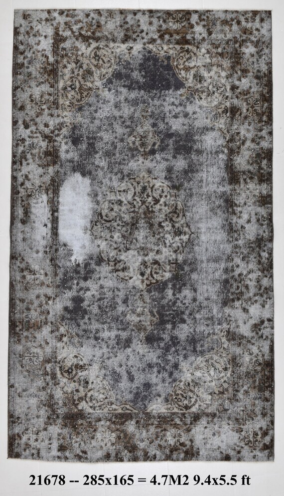 5x9, 5x9 DISTRESSED TURKISH RUG, 5x9,  Handmade Turkish Rug, 5x9 Area Rug, Turkish Rug, 5x9 Turkish Carpet, 5x9 Faded Turkish Rug, 1960s Rug