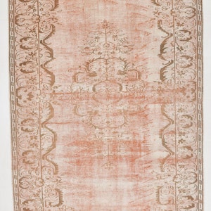 6x9 Area Rug, 6x9 TURKEY TURKISH VINTAGE Rug, 6x9 Vintage Rug, Wool Handmade Oushak, 6x9 Rugs, Distressed Color, Vintage Rug 6x9, Anatolian