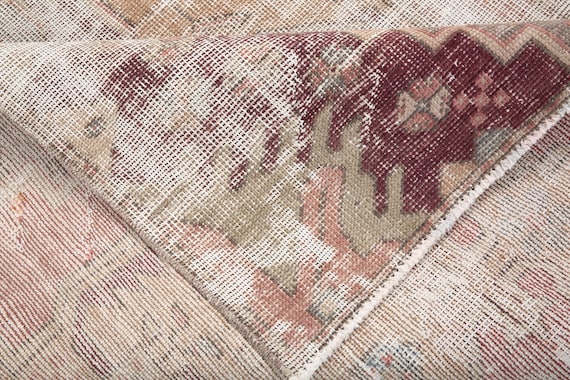 4x7 Area Rug, Vintage Rug 4x7, 4x7 TURKISH VINTAGE AREA Rug, 4x7, Oushak Handmade Rug, Vintage Rug Area, Distressed Style, Turkish Rug, 60s