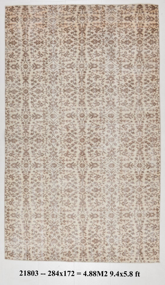 5x9, 5x9 Persian Rug, 5x9 VINTAGE PERSIAN RUG, 5x9, Handmade Persian Rug, Persian Rug, Beige Brown Rug, 5x9 Antique Rug, Living Room, Dorm