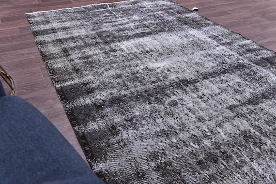 5x9 Vintage Faded Oriental Rug, 5x9 Persian Style Distressed Rug, Bohemian Home Decor,  5x9 Traditional Design, Farmhouse Style Rug, 5x9 Rug