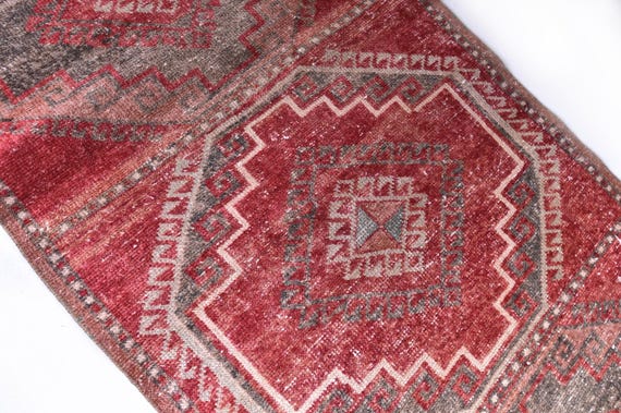 2x8 Rug, 2x8 Persian Runner, 2x8 VINTAGE PERSIAN RUNNER Rug, 2x8, Oushak Handmade Rug, Brown Beige Vintage, 2x8 Turkish Runner, 58s Antique