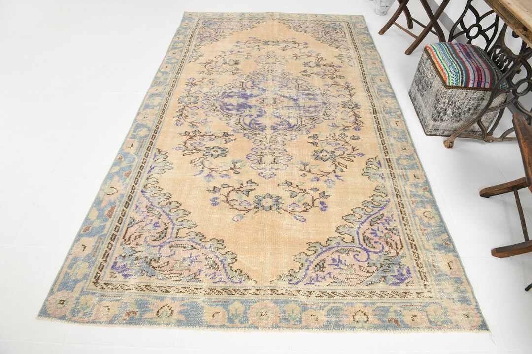 5x10 TURKISH OUSHAK VINTAGE Rug, 5x10 Area Rug, 5x10 Rug, 5x10