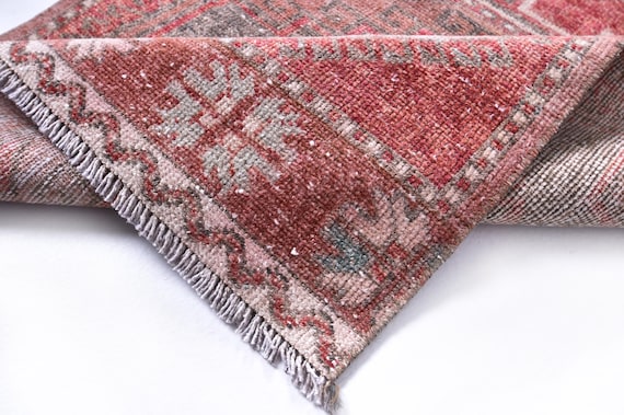 2x8 Rug, 2x8 Persian Runner, 2x8 VINTAGE PERSIAN RUNNER Rug, 2x8, Oushak Handmade Rug, Brown Beige Vintage, 2x8 Turkish Runner, 58s Antique