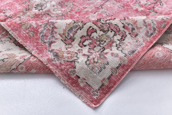 Antique Vintage Turkish Rug, 7x10 Rug, 7x10 Oversize Rug, 7x10 Extra Large Area Rug, 1962's Carpet Rug, Bohemian - Decor Style Eclectic Rug,