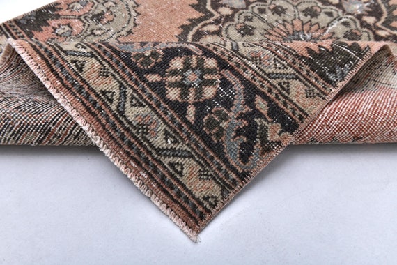 3x14 Brown Red Persian Runner Rug, 3x14 Persian Runner, 3x14, Long Wide Handmade Rug, 3x14 Runner Rug, 3x14 Vintage Runner Rugs For Hallway