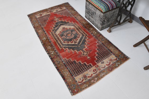 3x6 Turkish Vintage Rug, 3x6 Area Rug, Turkey Rug,  Handmade Vintage Rug, Small Size Rug, 3x6 Vintage Rug, Rugs 3x6, Accent rrUG