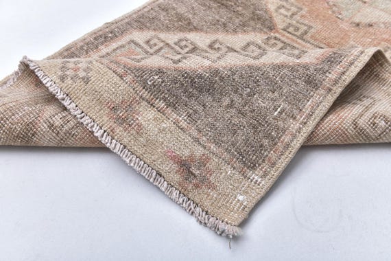 3x10 Brown Beige Turkish Vintage Runner Rug 2'6x10'0 Ft 76x305Cm