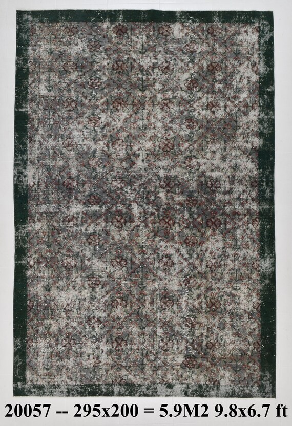 7x10 Rug, 7x10 OVERSIZE VINTAGE PERSİAN Rug, 7x10, Oversize Persian Rug, 7x10 Area Rug, Oversize Rug, Large Area Rug, Handmade Oushak Rug,