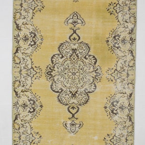 5x8 Area Rug, 5x8 Vintage Rug,  5x8 TURKISH VINTAGE AREA Rug, 5x8, Oriental Vintage Rug, Wool Handmade Oushak, Turkish Rug 5x8, Antique 60s