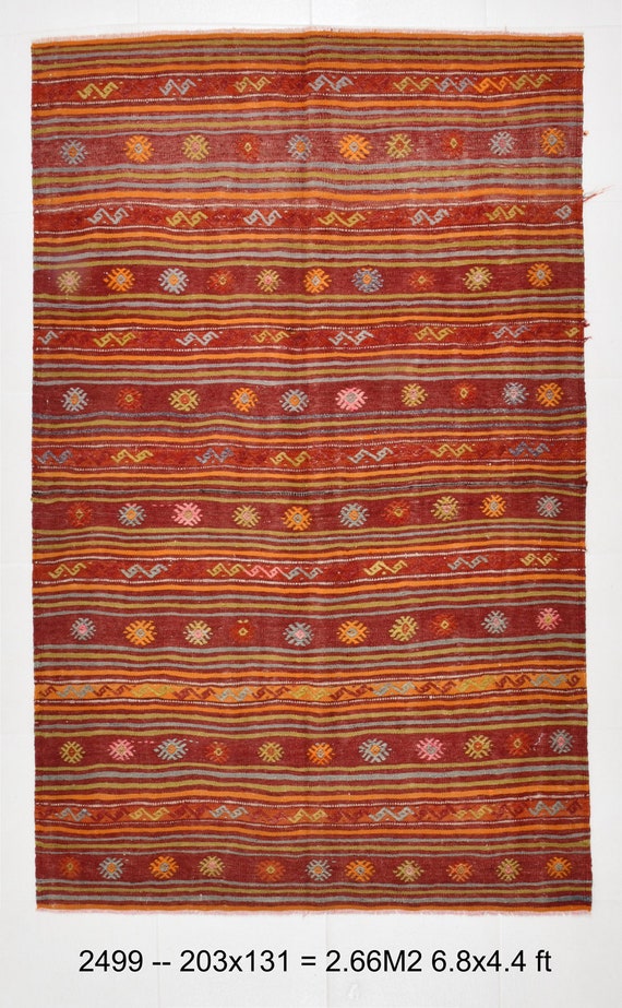 Area Rug 4x7, 4x7 Vintage Rug, 4x7 TURKISH VINTAGE AREA Rug, Kilim Rug, Handmade Vintage Rug, 4x7 Rugs, Turkey Rug, Made İn Turkey, Antique
