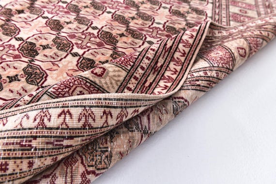 7x10 Vintage Persian Style Rug, 7x10 Dark Red Navy Blue Persian Rug, 7x10, Retro Handmade Wool Rug, Washable Rug, Rugged Rugs, 7x10 Rugs,