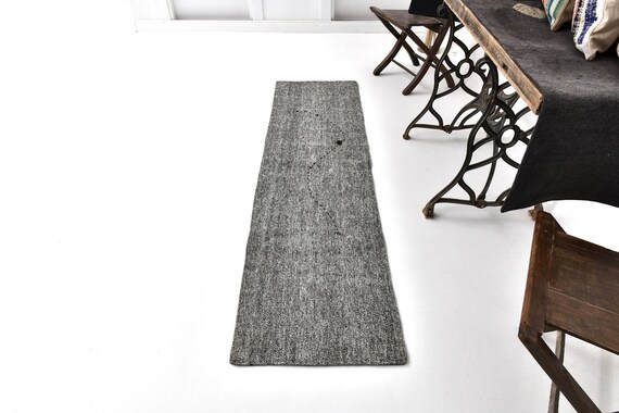 2x7 organic wool Runner Rugs,2x7 Narrow Vintage Runner Rugs, 2x7 Vintage Runner rugs,brown Handmade Wool Rug, Shabby Chic Modern Antique rug
