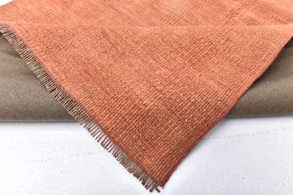3x6 Brunt Orange & Dirty Orange Hemp Rug, 3x6 Hemp Rug, 3x6 Rug, Natural Handmade Rug, 3x6 Area Rug, 3x6 Turkish Rug, Rug For Living Room