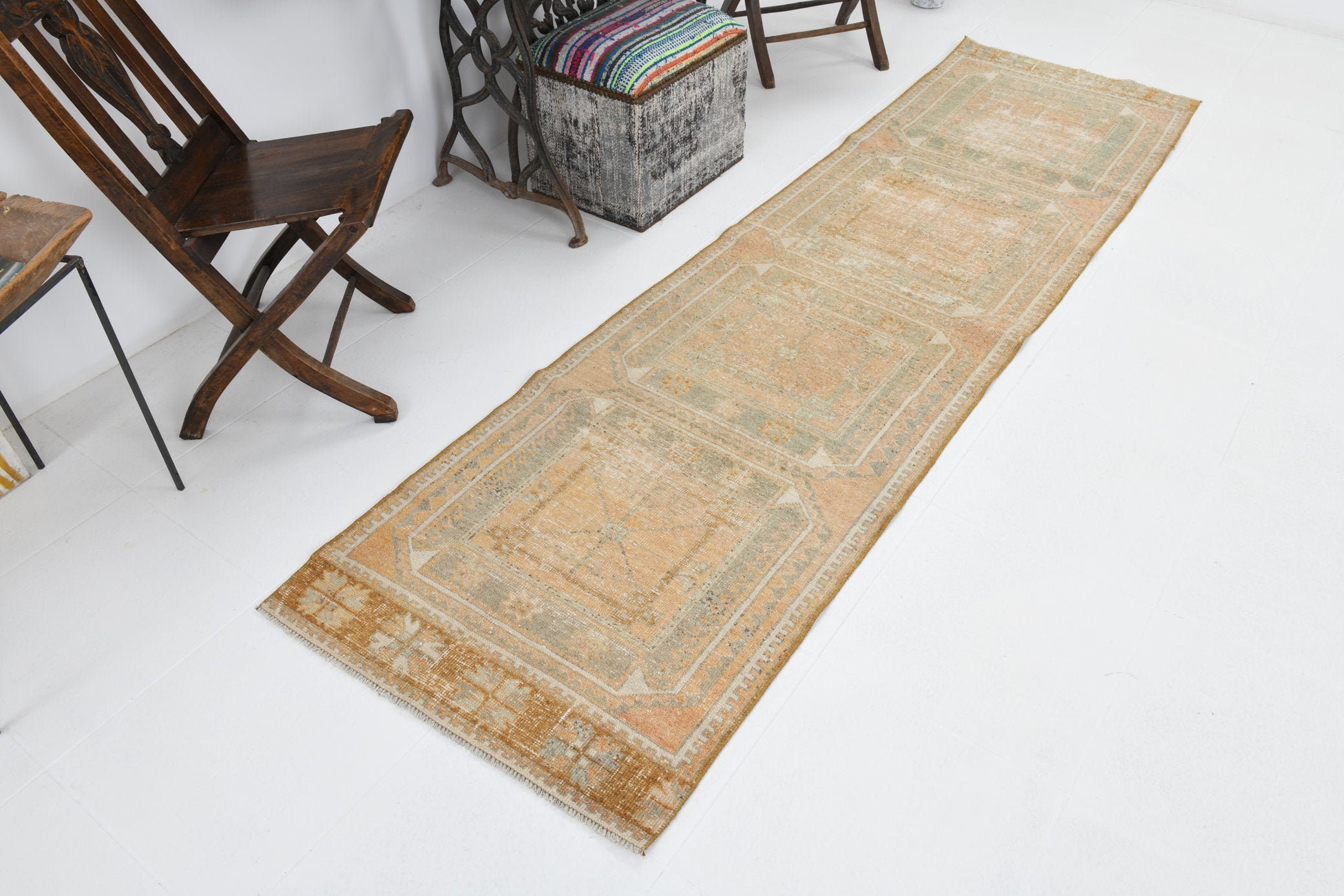 3x9 Wool Turkish Oushak Runner 3x9 Runner Rug 3x9 Rug Etsy